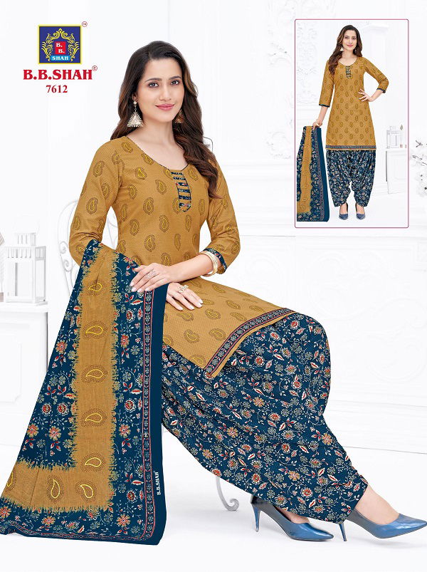 B B Shah Nayraa Vol 6 Printed Cotton Dress Material
